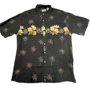 VTG Windham Pointe Mens Large Palm Tree Tropical Hawaiian‎ Shirt Aloha island